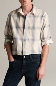 Vince Townes Plaid Cotton Button-Up Shirt