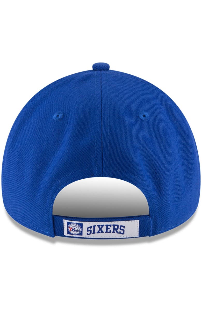 New Era Men
s New Era Royal Philadelphia 76ers Official Team Color 9FORTY Adjustable Hat, Alternate, color, 