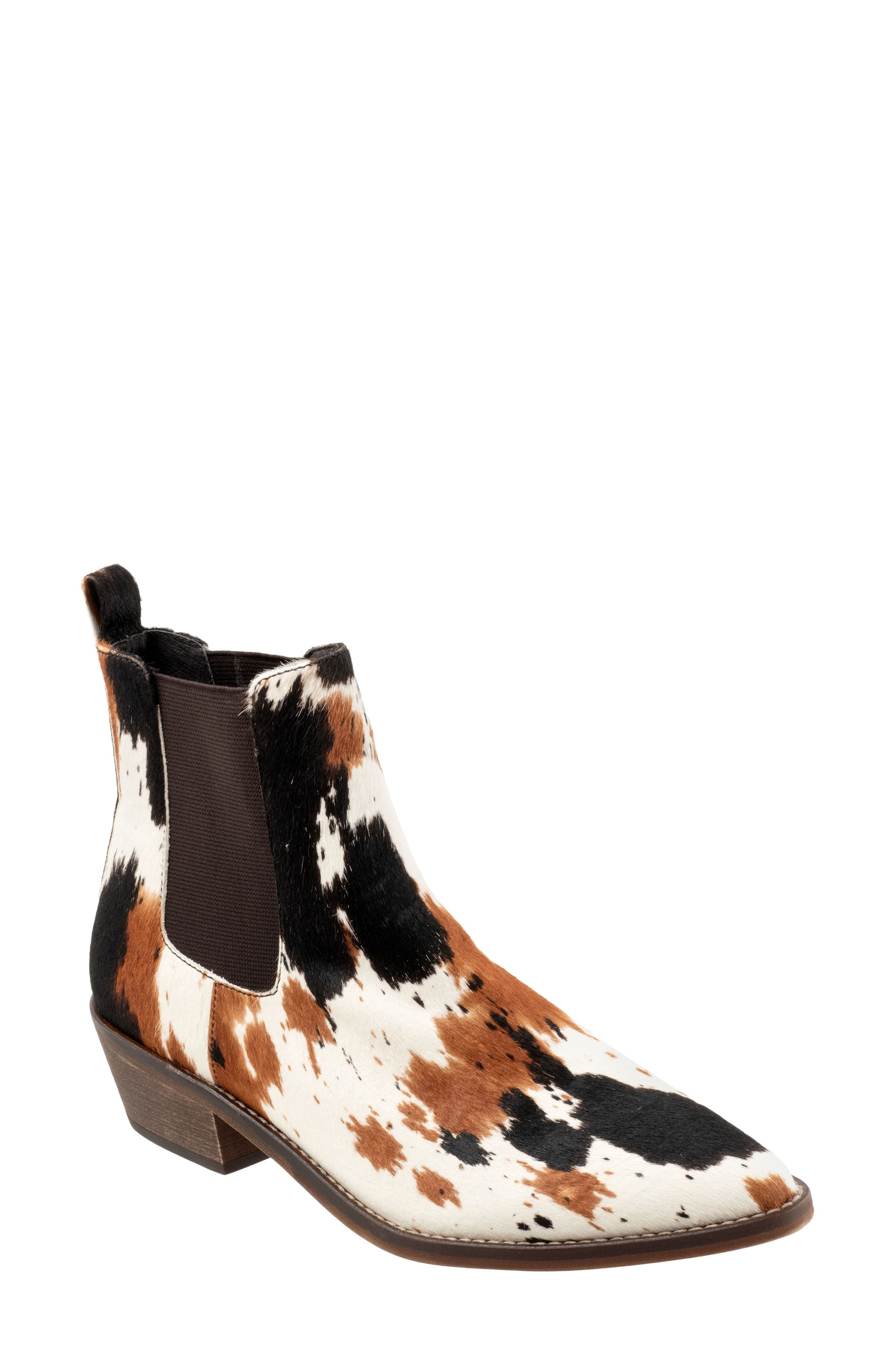Zenar Chelsea Boot, Main, color, WHITE/ BLACK PONY