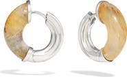 Awe Inspired Star-Carved Hoop Earrings