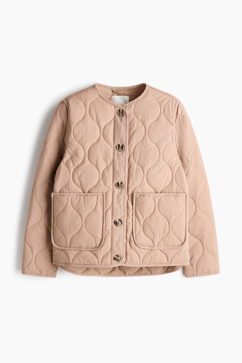 Quilted Jacket, Alternate, color, Beige