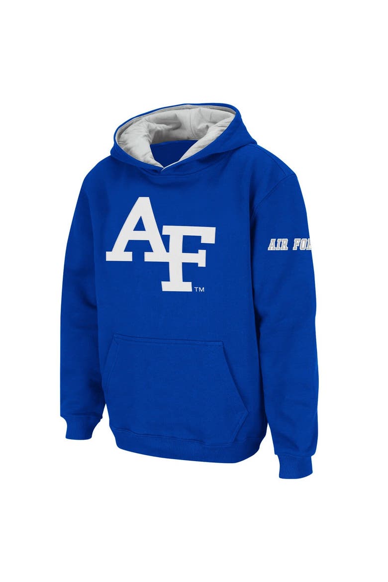 Youth Stadium Athletic Royal Air Force Falcons Big Logo Pullover Hoodie, Main, color, Royal