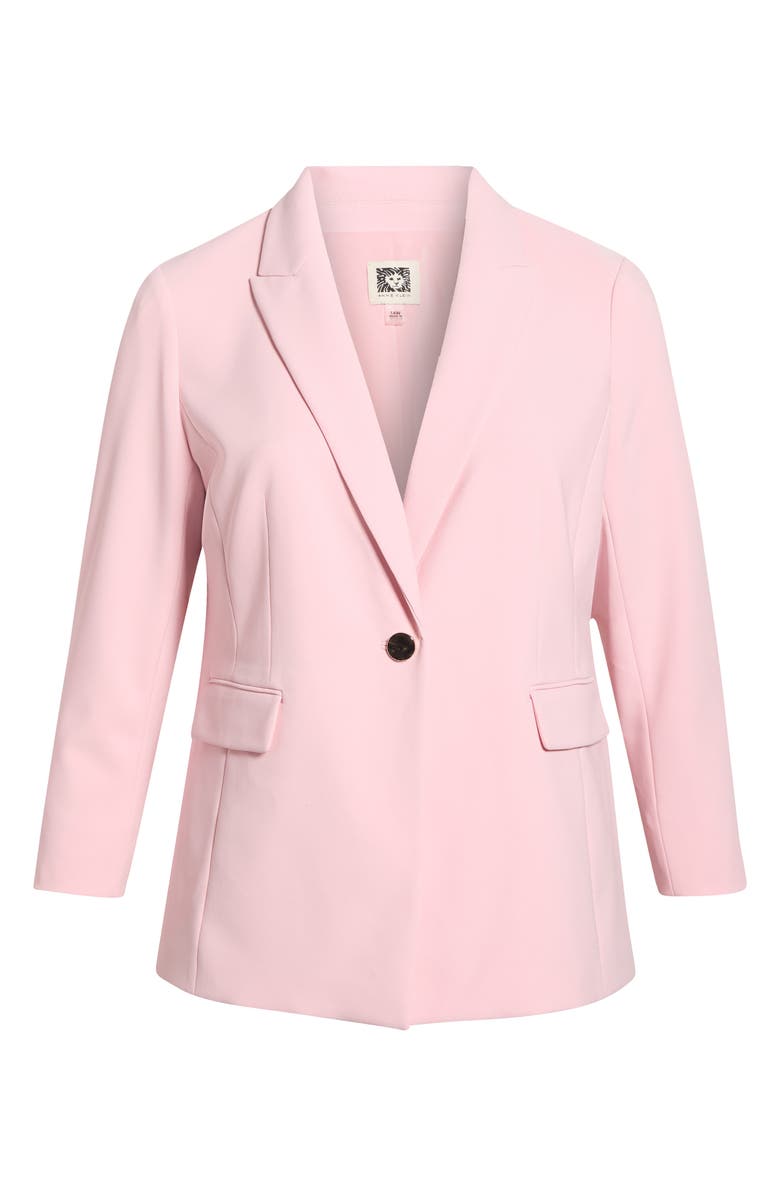 Anne Klein One-Button Jacket, Alternate, color, Rose Water
