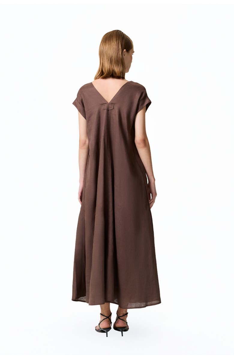 Nocturne Linen Maxi Dress, Alternate, color, 