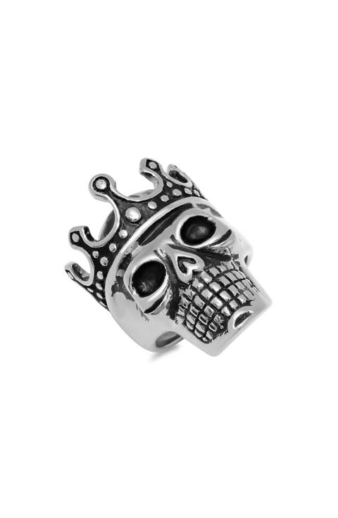 Men's Crowned Skull Ring