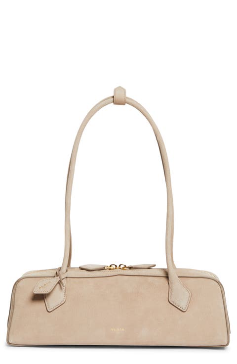 Medium Le Teckel Suede East/West Shouder Bag