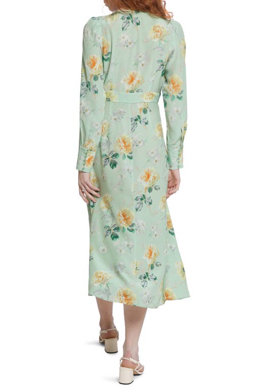 & OTHER STORIES & OTHER STORIES FLORAL PRINT LONG SLEEVE MIDI DRESS
