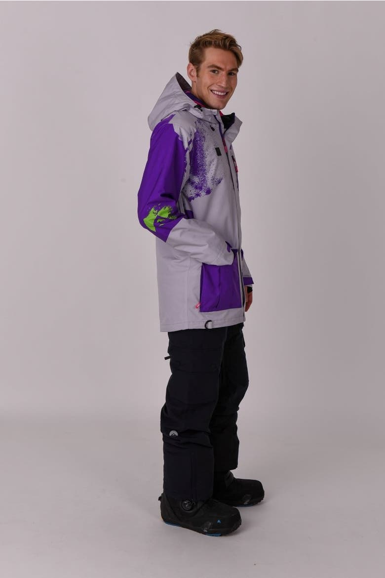 Afterparty Jacket, Alternate, color, Grey & Purple