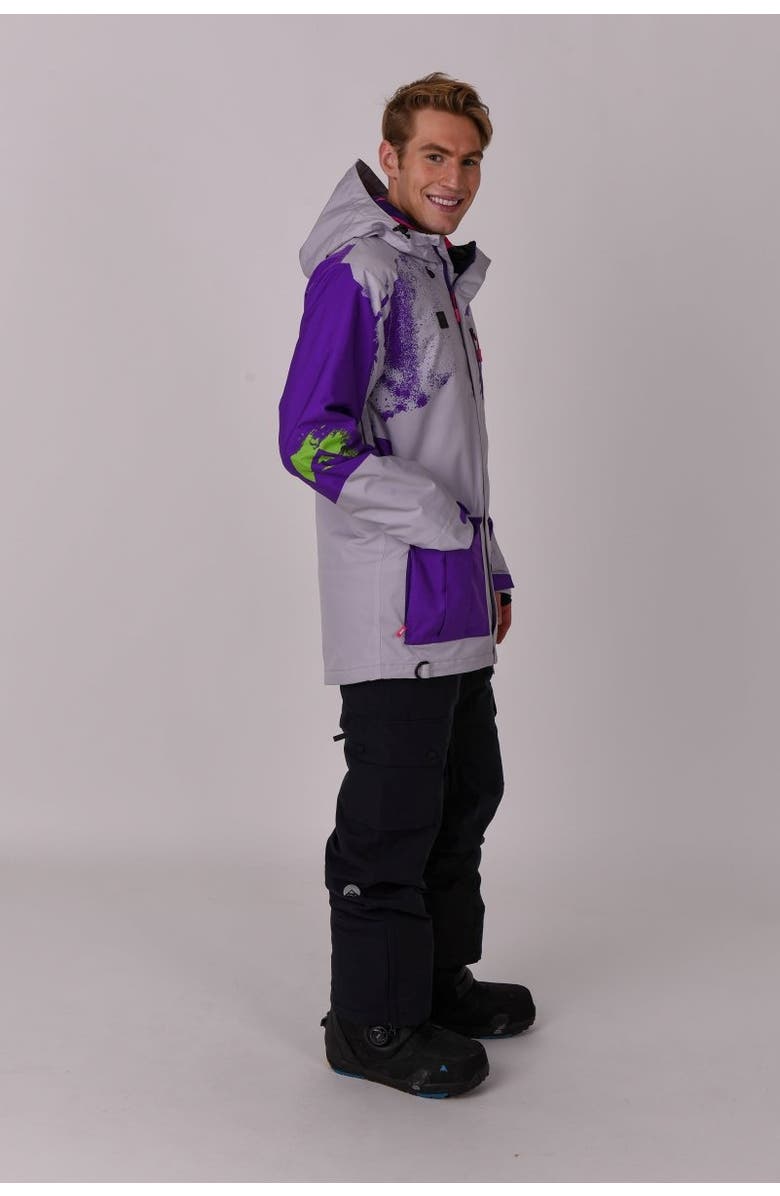 OOSC Afterparty Jacket, Alternate, color, Grey & Purple