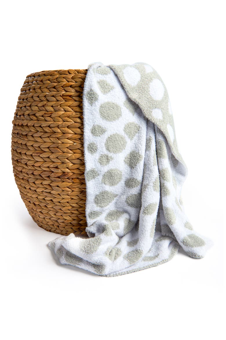 Kids' Dolce Love Between the Lines Throw Blanket, Alternate, color, SAGE GREEN