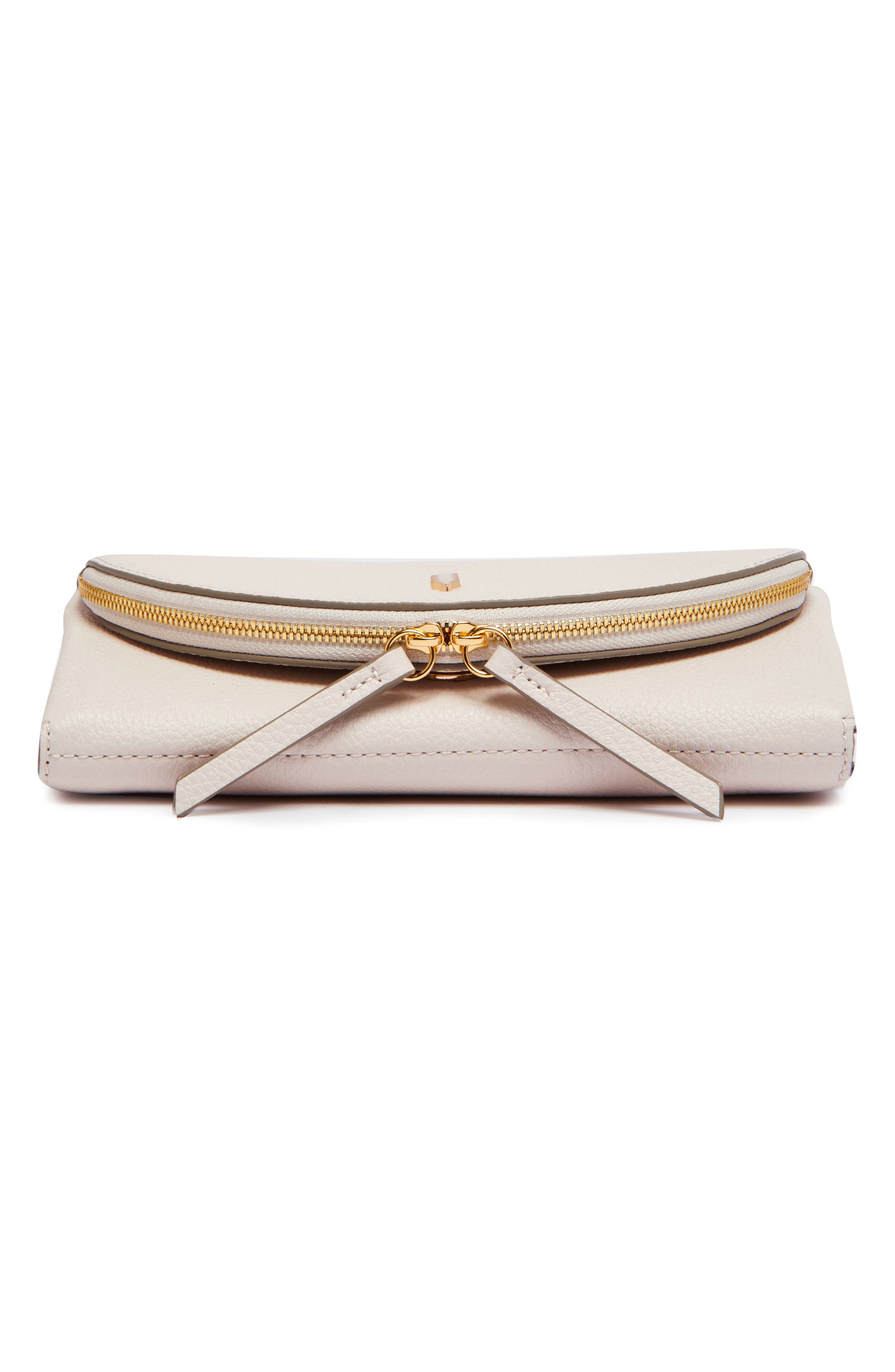 Nikki Leather Crossbody Bag, Alternate, color, GARDENIA