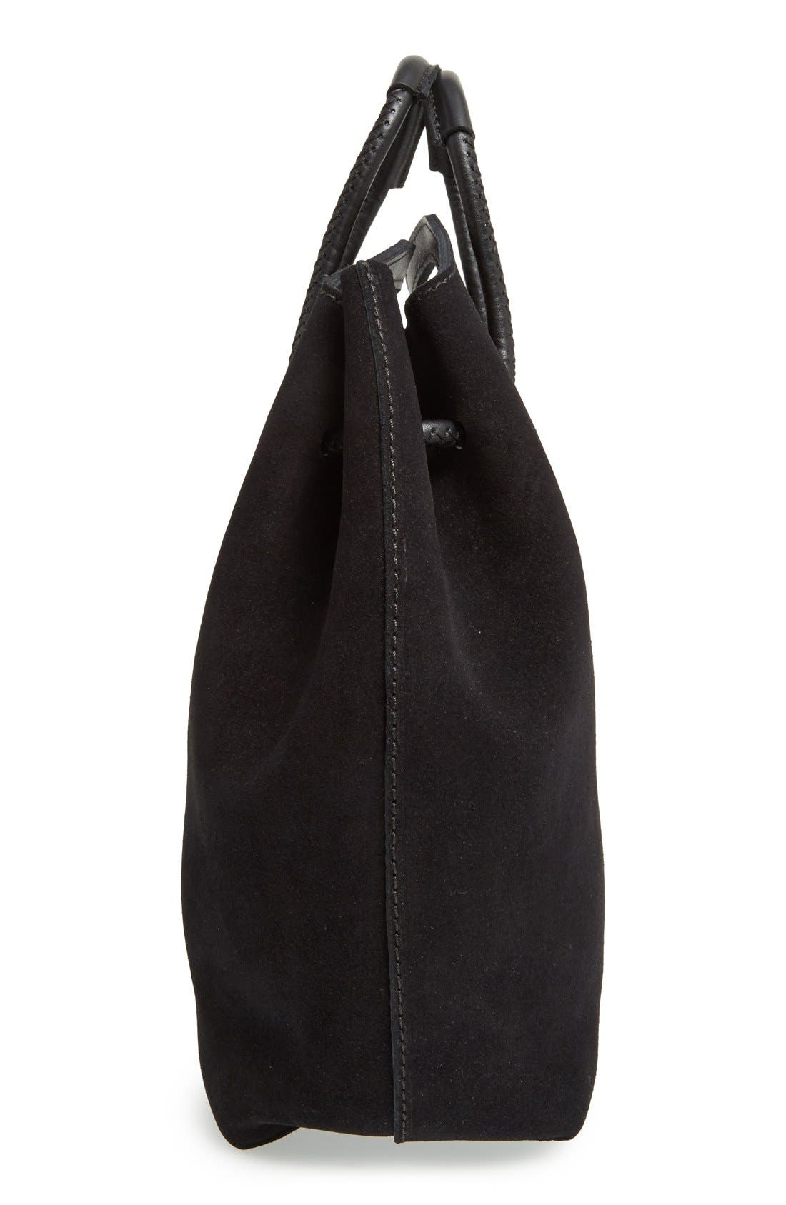 Pedro Garcia Suede Drawstring Bucket Bag, Alternate, color, 