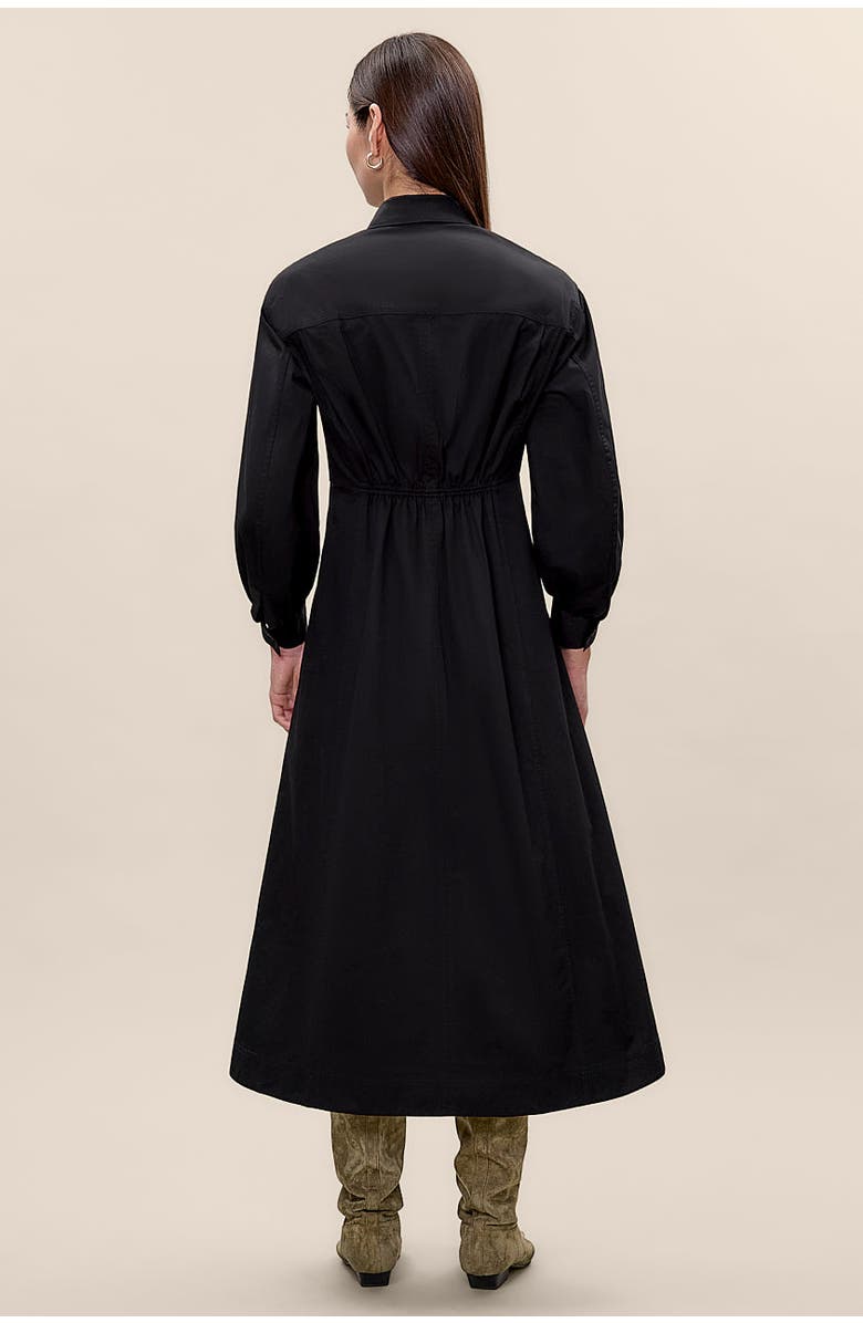Rebecca Taylor Elspeth Twill Dress, Alternate, color, Black