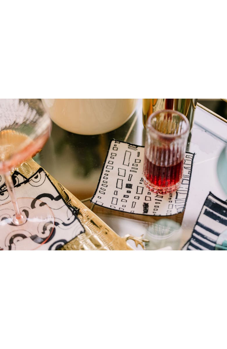 at300nelson Capistrano in Clairvoyant 5" x 5" Cocktail Napkin - Set of 4, Alternate, color, Blue