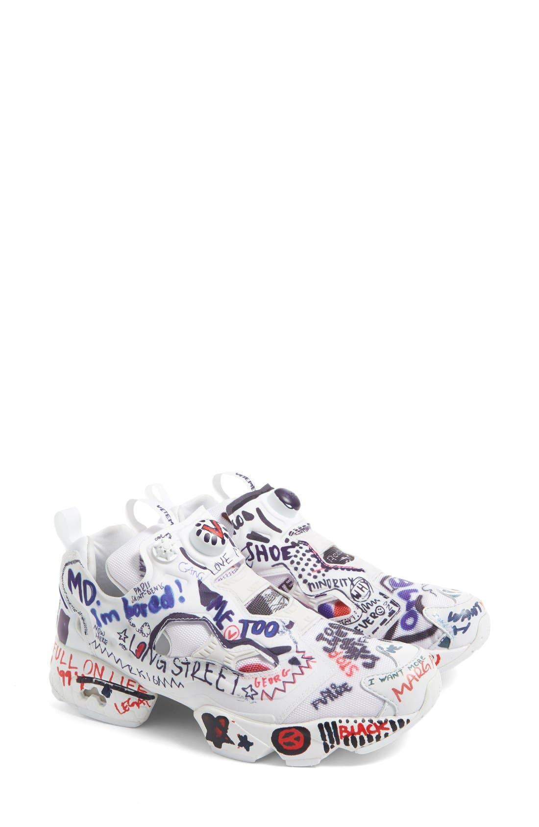 VETEMENTS x Reebok Graffiti Instapump Fury Sneaker, Main, color, 