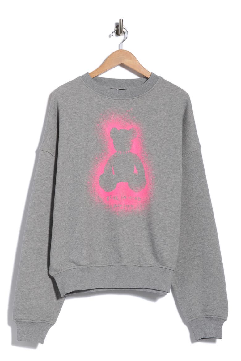 Bear Logo Graphic Sweatshirt, Main, color, GREY