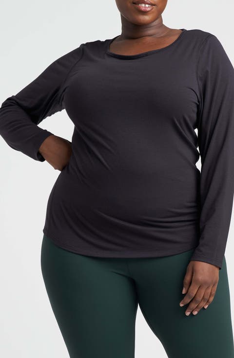 Mia Movement Long Sleeve Top (Plus)