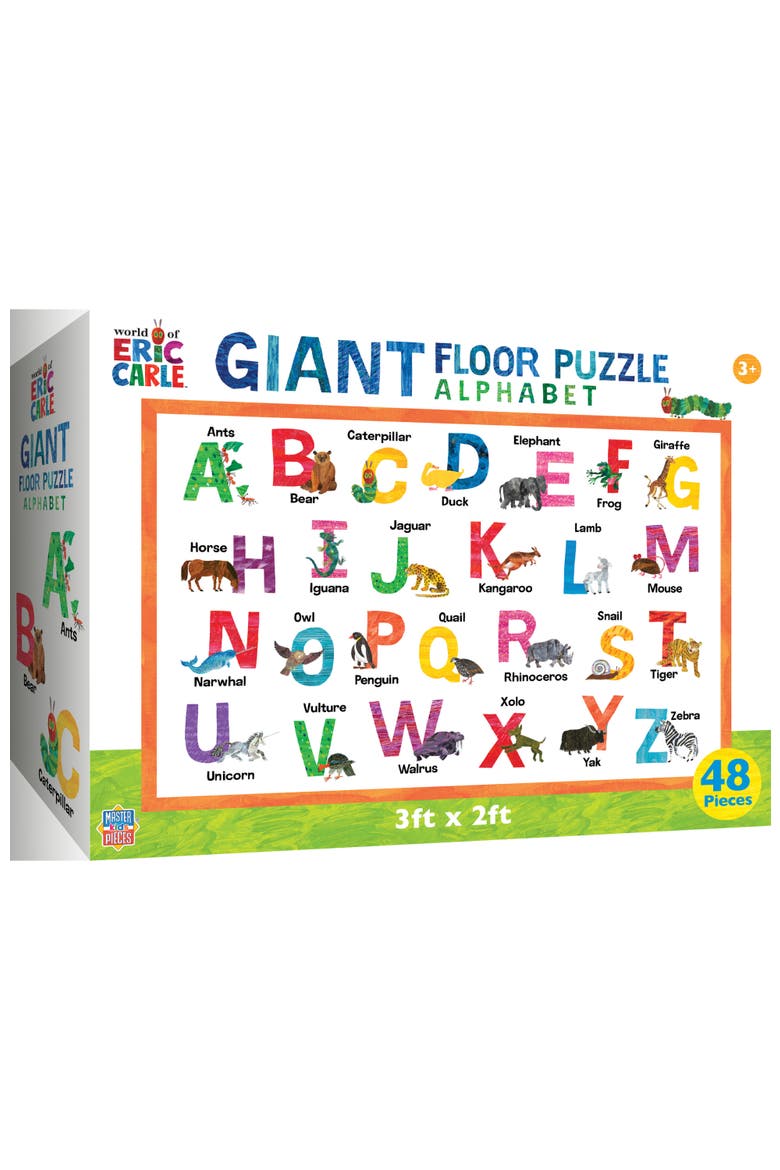Eric Carle Alphabet 48pc Floor Puzzle, Main, color, Multicolor
