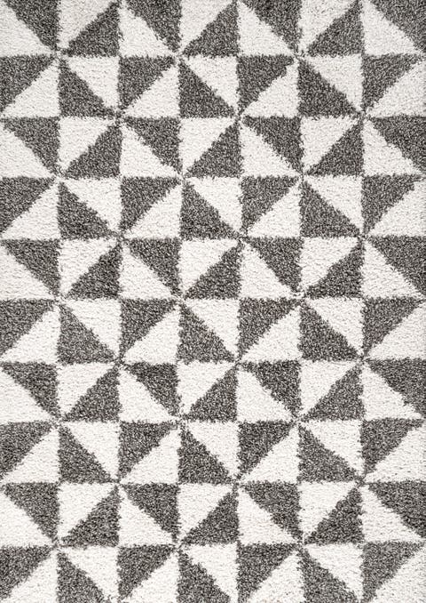 Alcudia Geometric Shag Area Rug