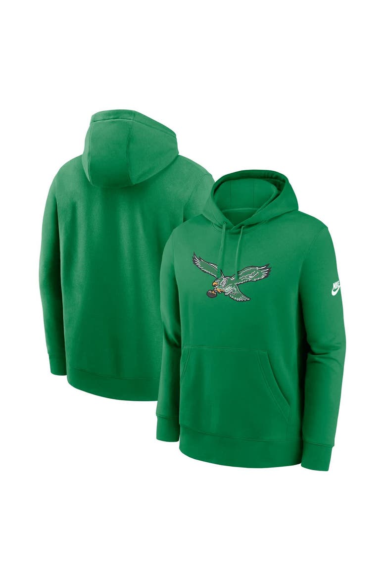 Men's Nike Kelly Green Philadelphia Eagles Club Fleece Pullover Hoodie, Alternate, color, Kelly Green