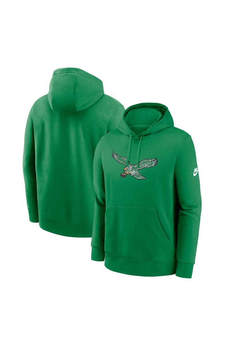 Nike Men's Nike Kelly Green Philadelphia Eagles Club Fleece Pullover Hoodie, Alternate, color,
