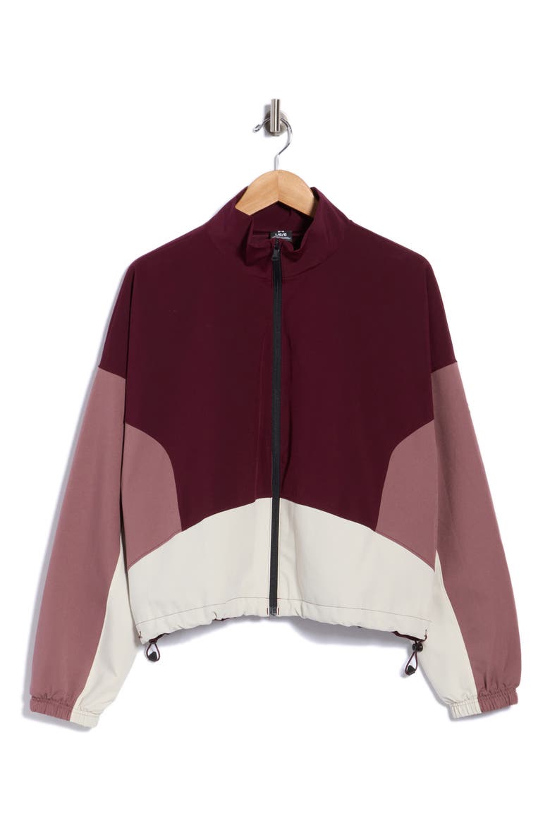 Sportswear Storm Water Repellent Performance Track Jacket, Main, color, DARK MAROON
