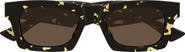Bottega Veneta 51mm Rectangular Sunglasses