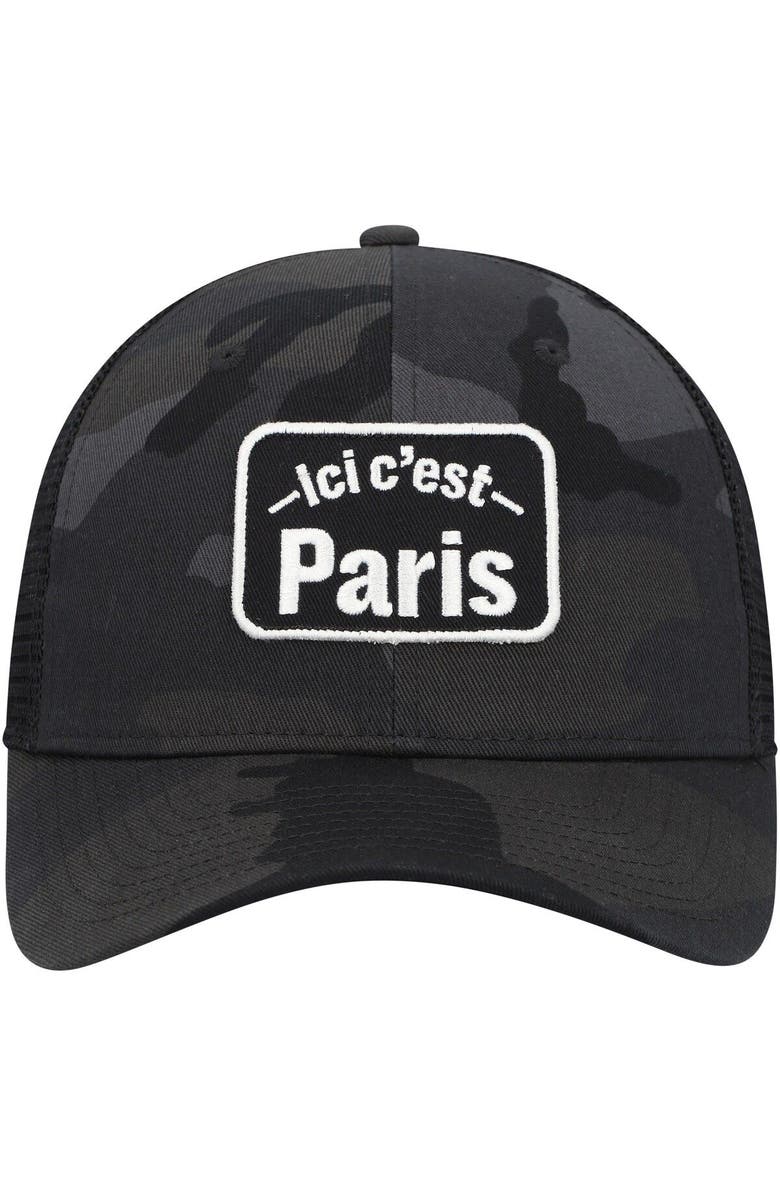 Nike Men's Nike Camo/Black Paris Saint-Germain Classic99 Trucker Snapback Hat, Alternate, color,