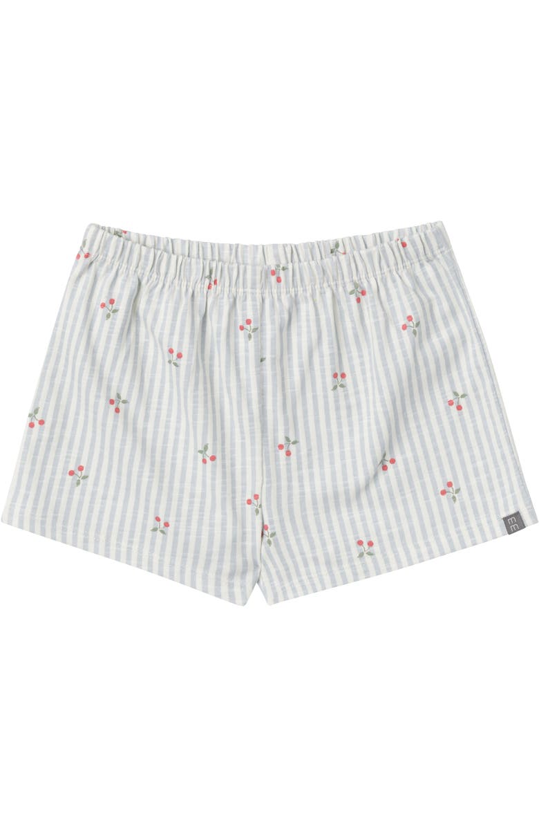 Modern Moments<sup>™</sup> by Gerber Ruffle Top and Shorts Set, Alternate, color, Light Blue Cherry Stripes