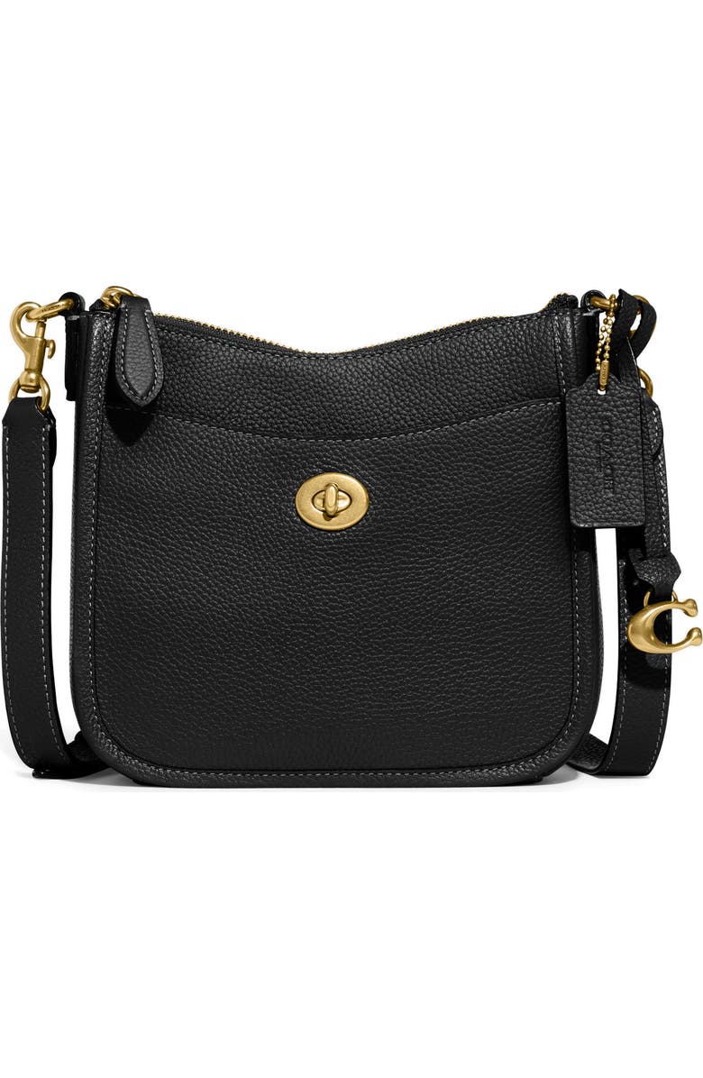 COACH Chaise 10 Leather Crossbody Bag, Main, color,