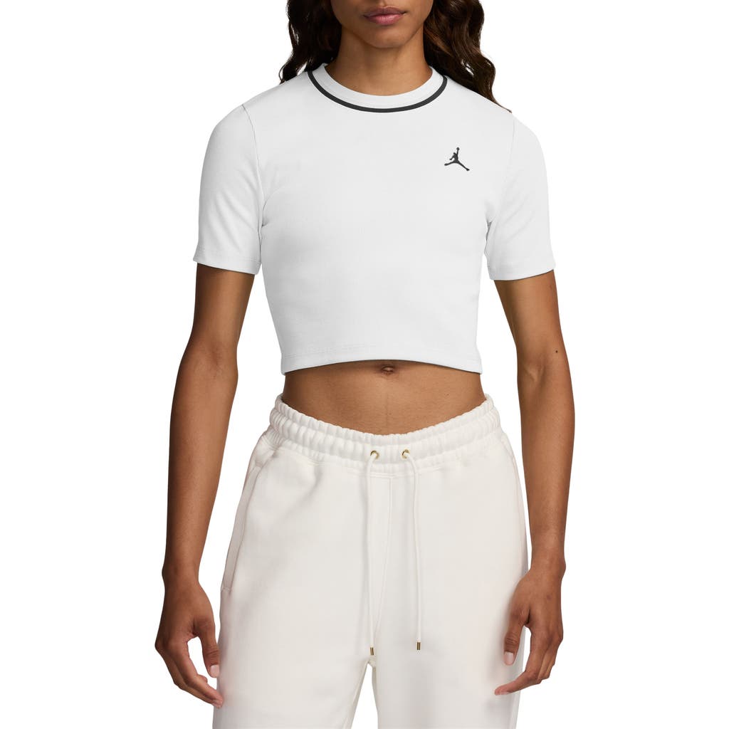 Jordan Stripe Crewneck Crop Top