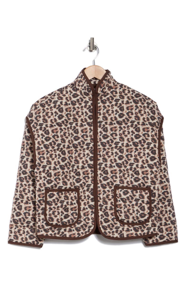 Vigoss Leopard Box Quilted Jacket, Alternate, color,