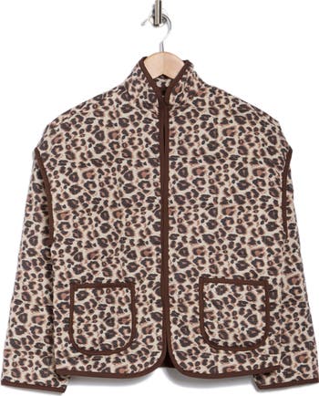 Vigoss Leopard Box Quilted Jacket | Nordstromrack