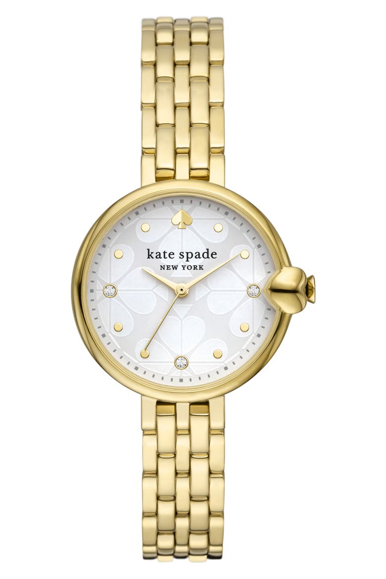 Chelsea Park Stainless Steel Bracelet Watch, 32mm, Main, color, GOLD