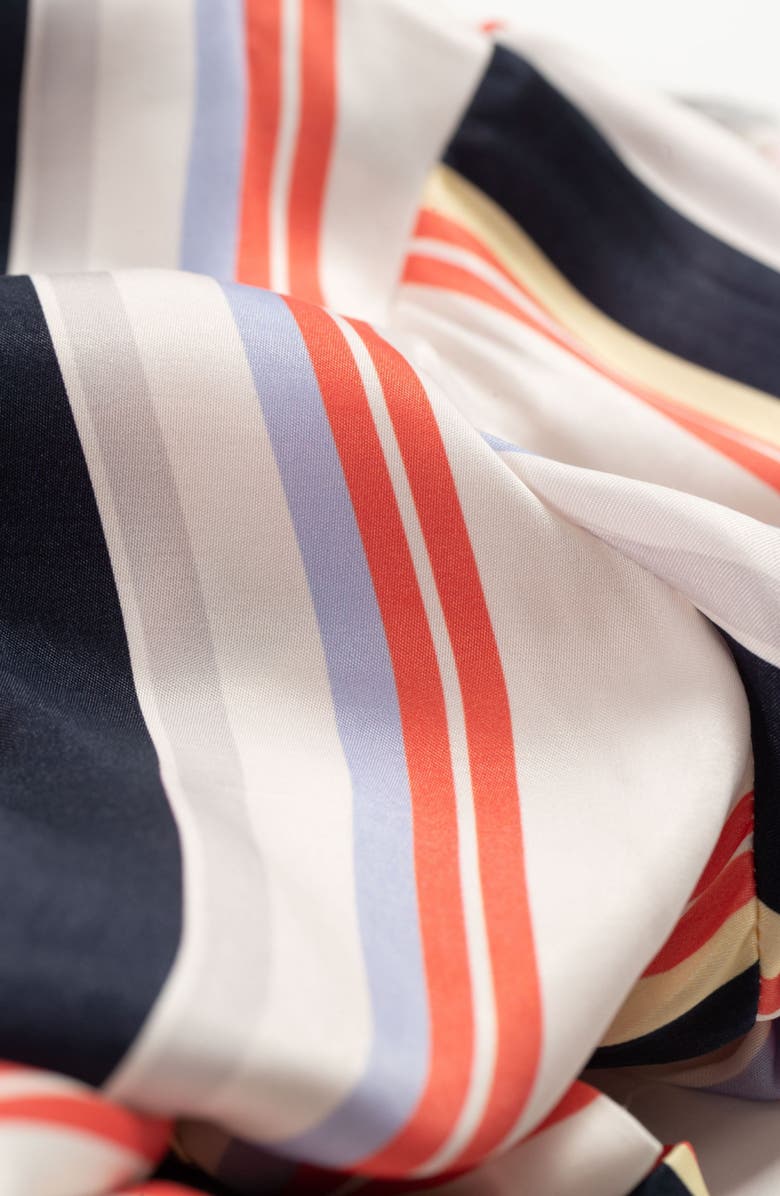 Cache Coeur Normandie maternity and nursing shirt dress, Alternate, color, Red / Navy