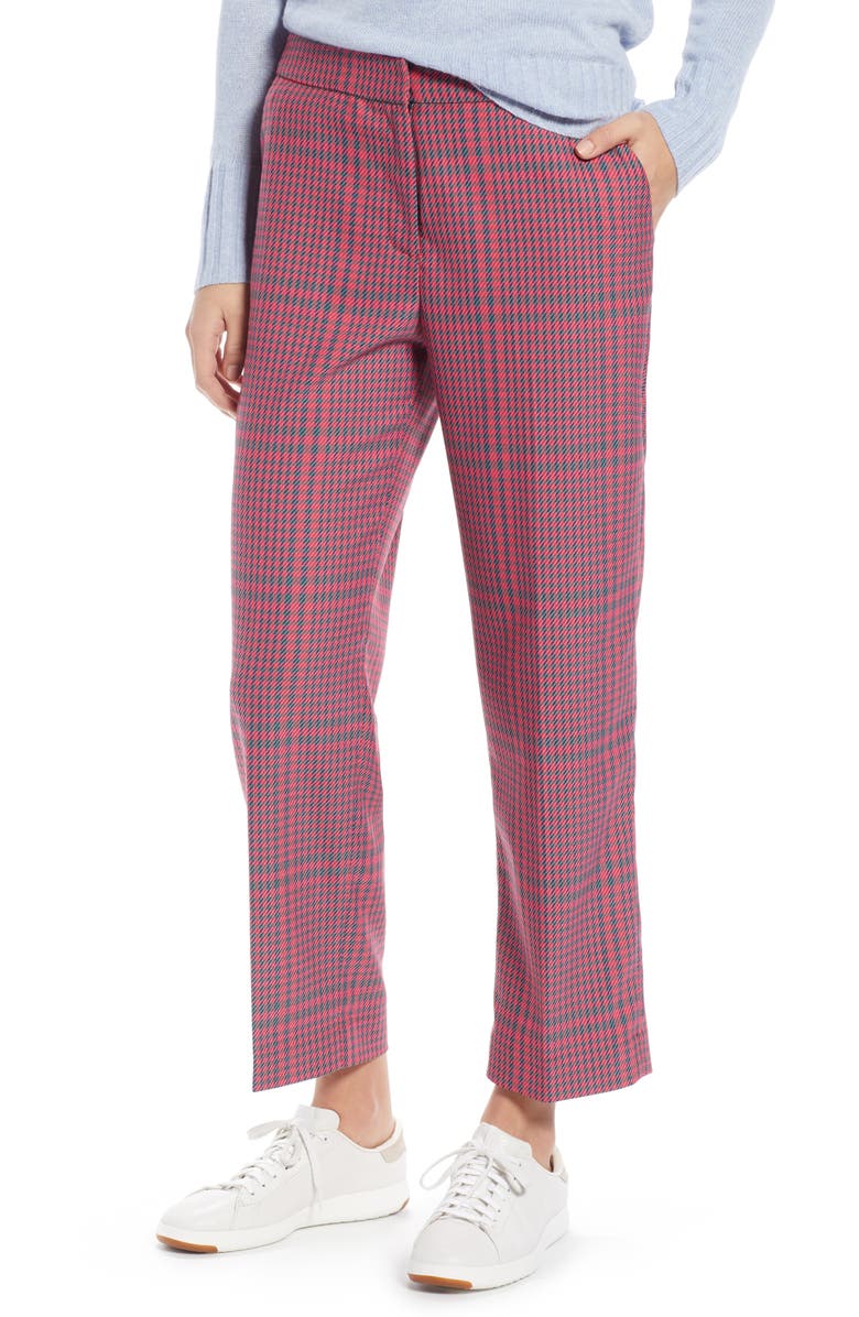 1901 Straight Leg Plaid Pants, Main, color,