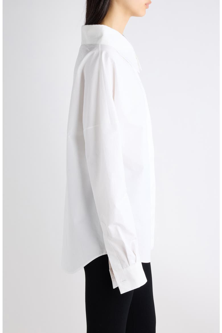 Oversize Stola Off the Shoulder Cotton Shirt, Alternate, color, 9000 WHITE