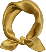 SILKSILKY Pure Silk Solid Color Square Scarf