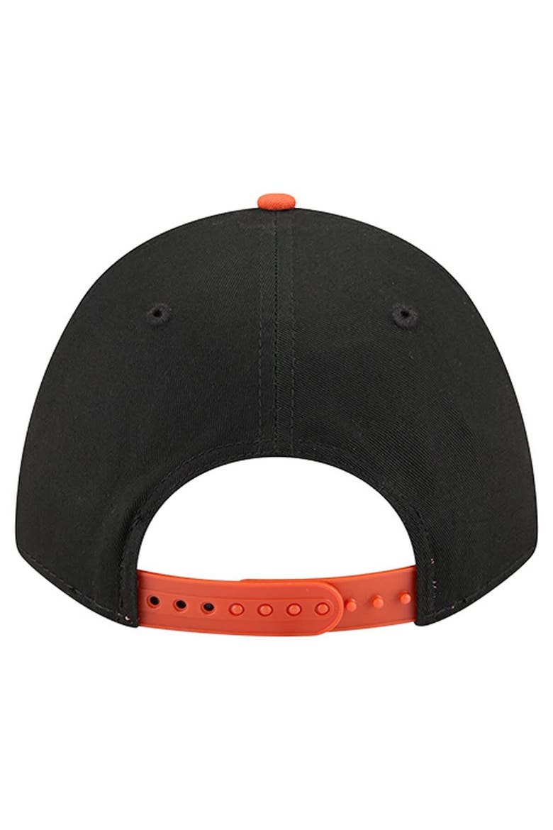 Men's New Era  Black Cincinnati Bengals  Arch COOLERA 9FORTY A-Frame M-Crown Adjustable Hat, Alternate, color, Black