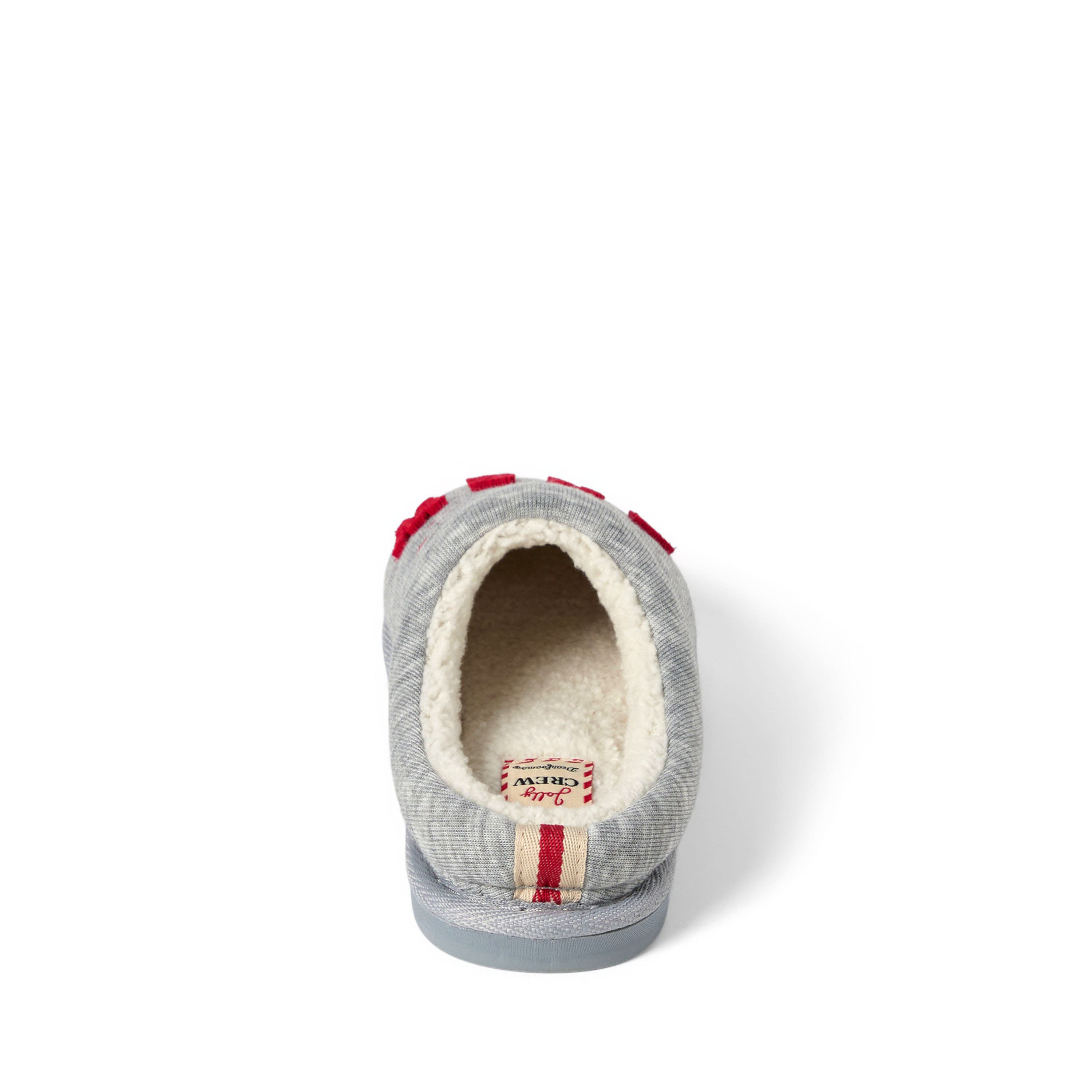 Kids Christmas Morning Crew Slippers, Alternate, color, LIGHT HEATHER GREY