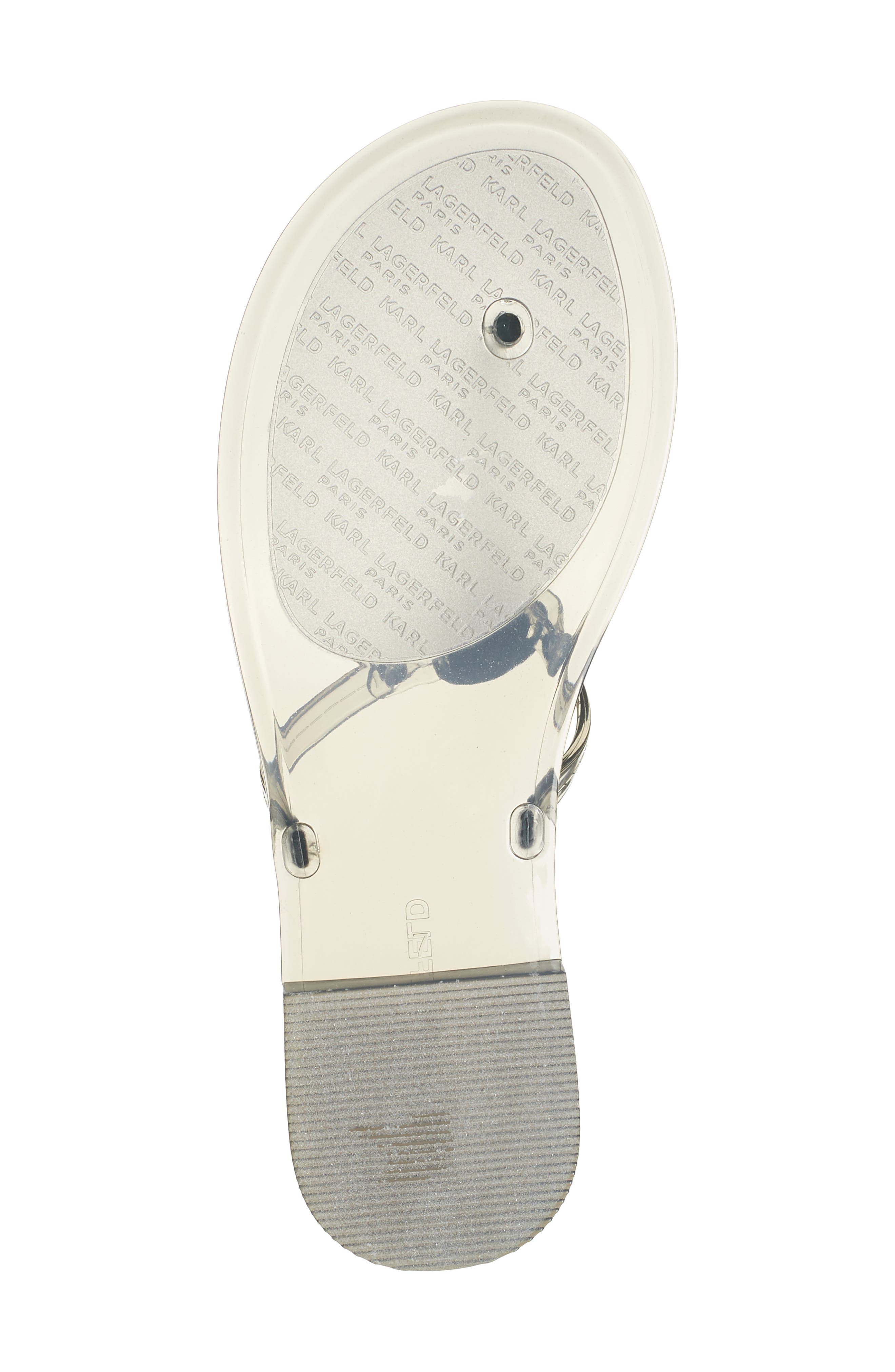 KARL LAGERFELD PARIS Wylda Clear Sandal, Alternate, color, Smoke