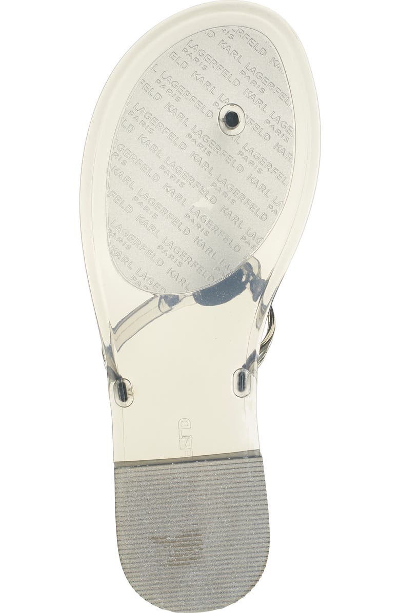KARL LAGERFELD PARIS Wylda Clear Sandal, Alternate, color, Smoke