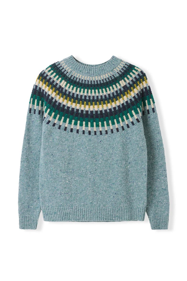 Stitch Yoke Sweater, Alternate, color, Skylight
