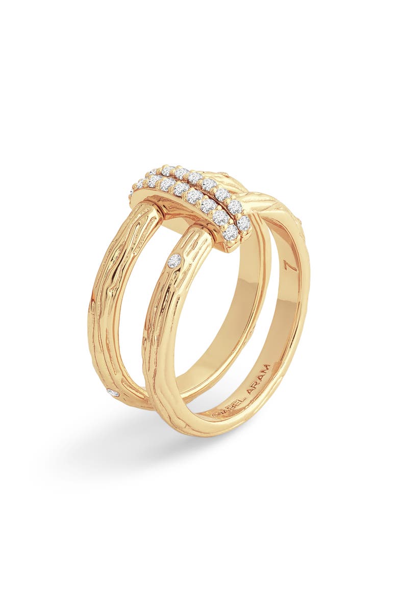 Anabel Aram Jewelry Enchanted Forest Double Stack Ring, Main, color, Gold