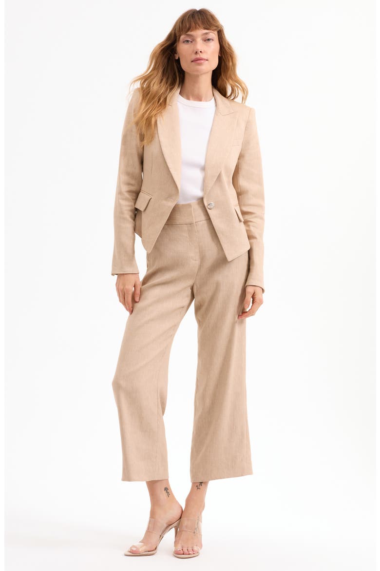 Hosanna Dickey Blazer, Alternate, color, KHAKI MELANGE