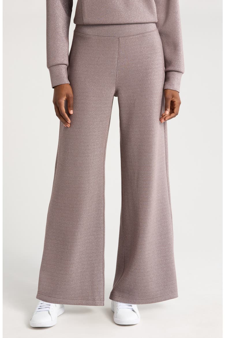 AirEssentials Shimmer Wide Leg Pants, Main, color, SMOKE SILVER