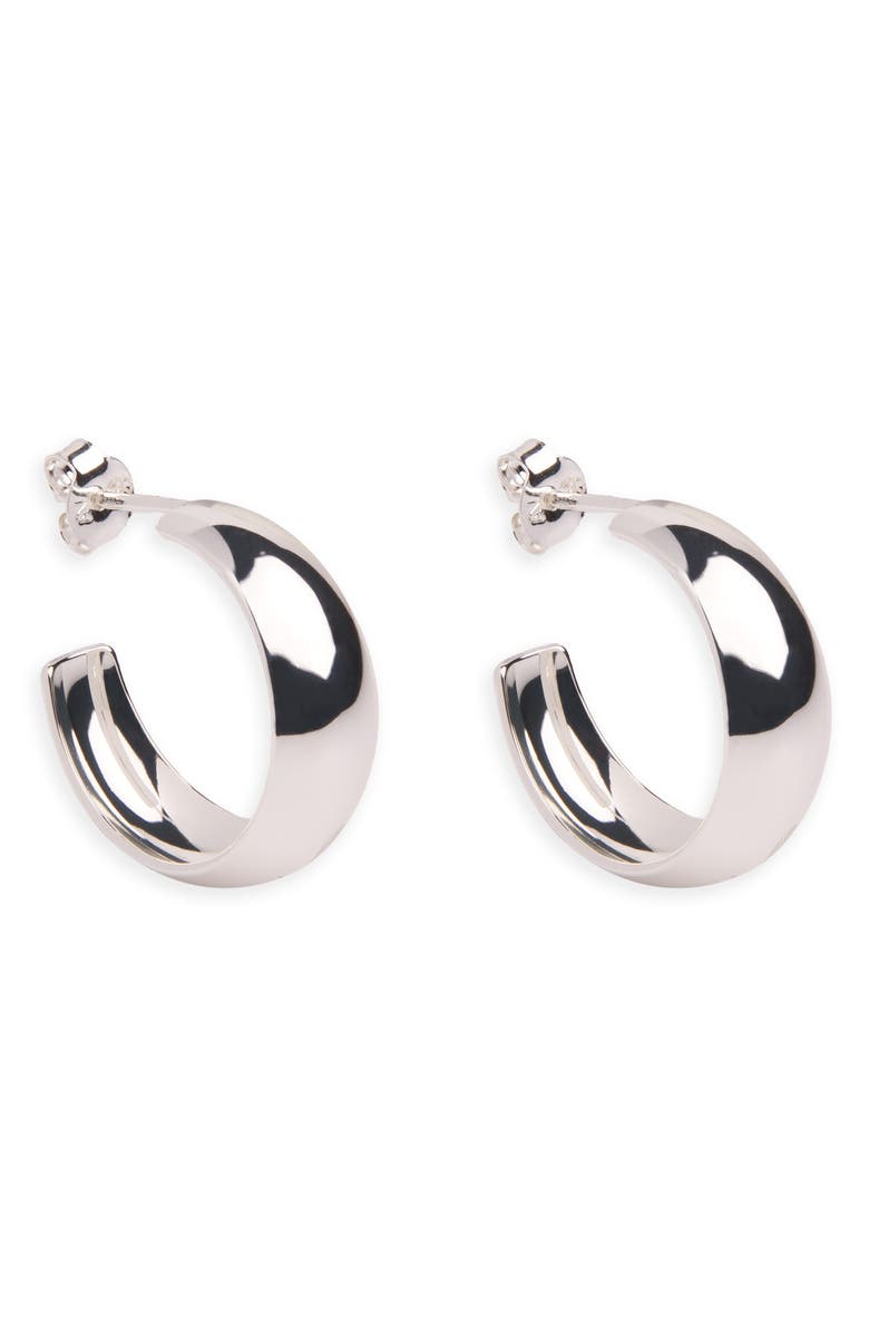 ARGENTO VIVO Chunky Hoop Earrings, Main, color, Silver