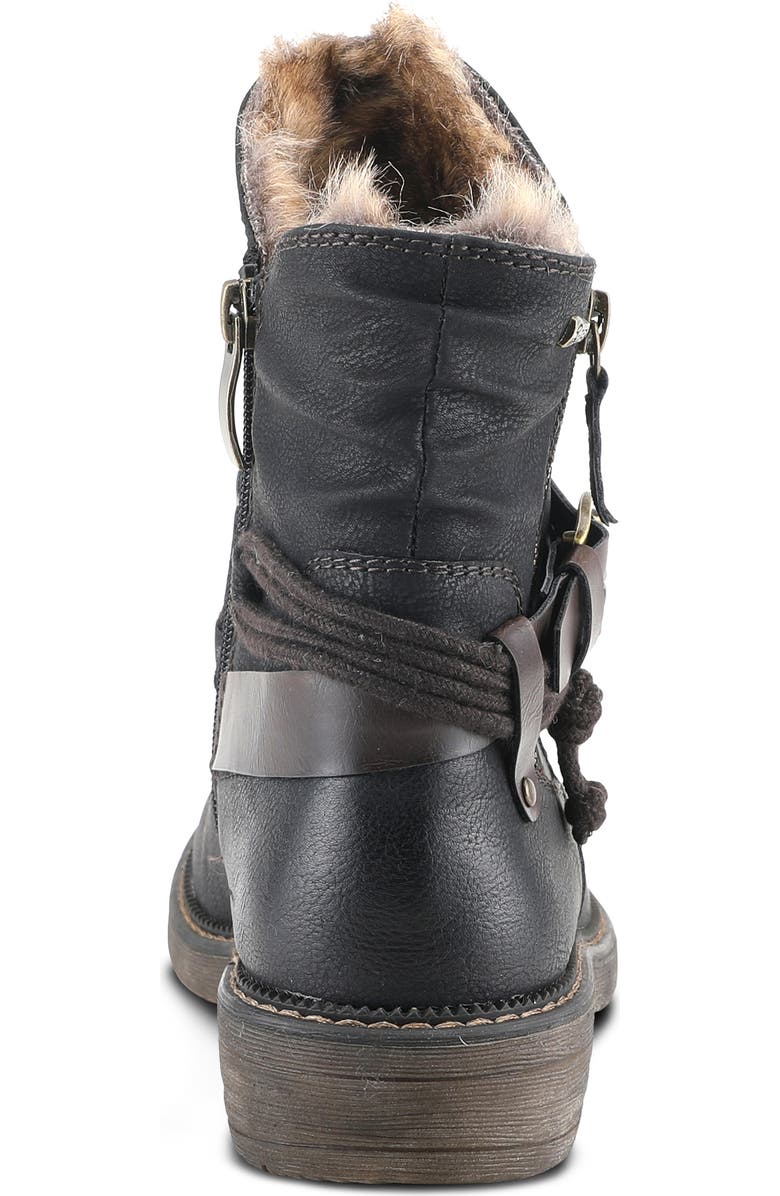 Spring Step Valda Faux Fur Lined Buckle Boot, Alternate, color,