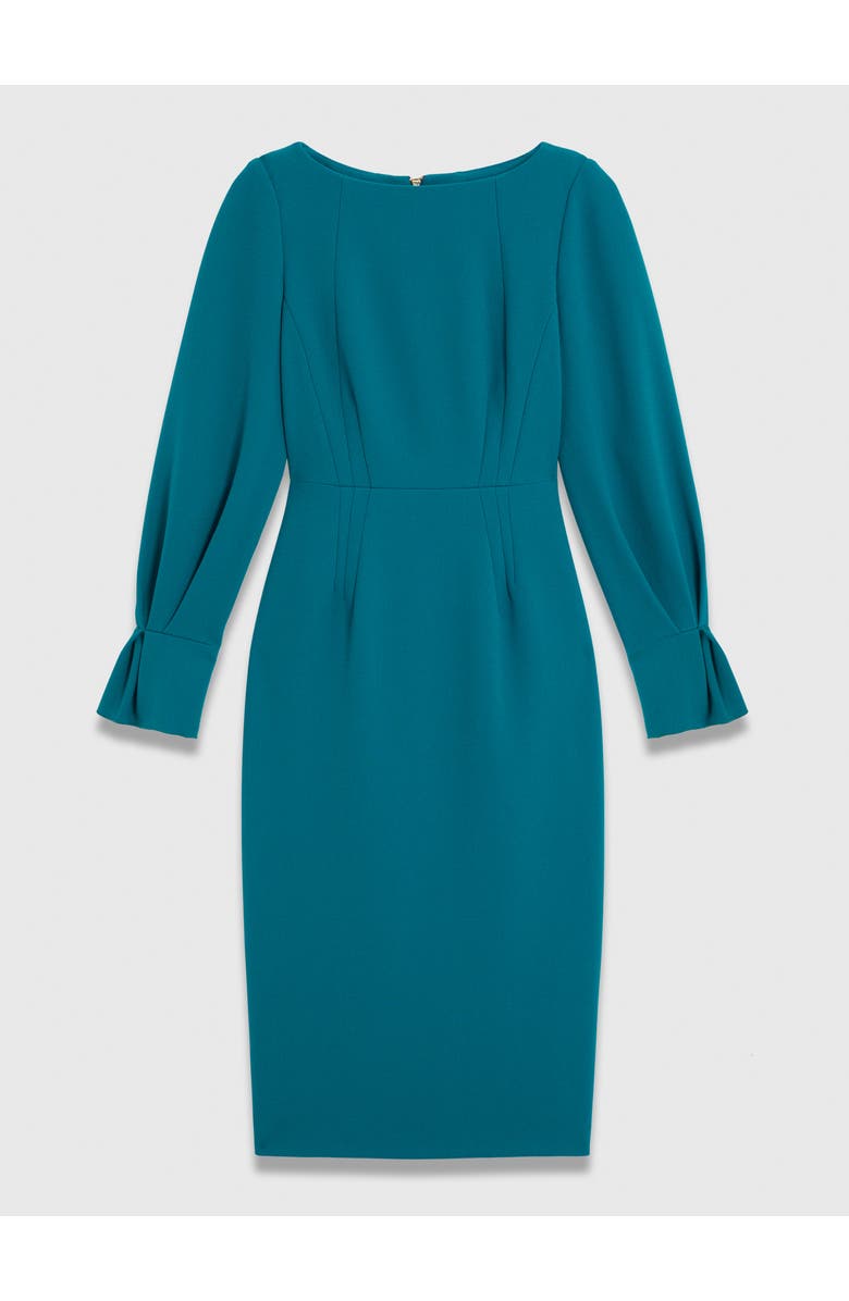 The Fold Aubrey Sculpt Crepe Dress, Alternate, color, Blue