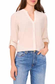 Halogen® Textured Utility Shirt